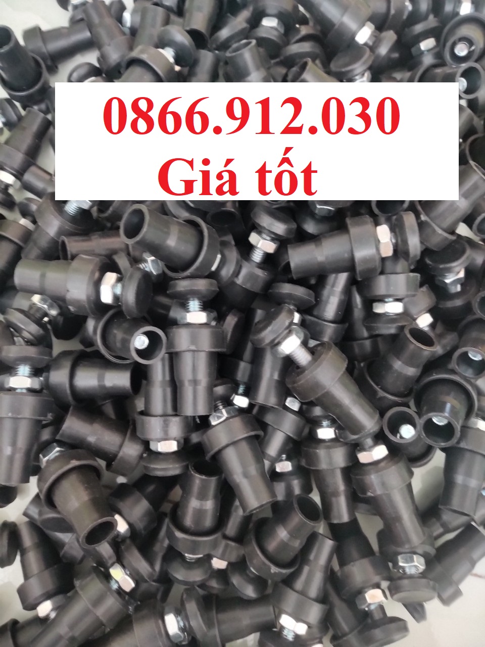 Chân tăng chỉnh đế nhựa, chân tăng giảm chiều cao đế cao su