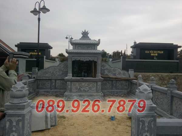 Lăng mộ đá - mẫu lăng mộ bằng đá đẹp bán Bạc Liêu - Khuôn viên lăng