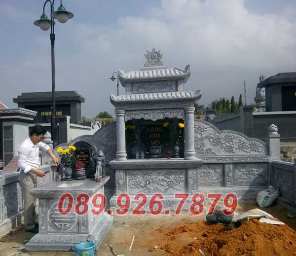 Lăng mộ đá - mẫu lăng mộ bằng đá đẹp bán Bạc Liêu - Khuôn viên lăng