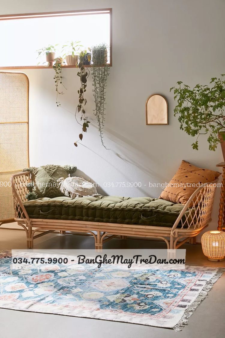 Giường mây tự nhiên chất lượng cao tại Sài Gòn