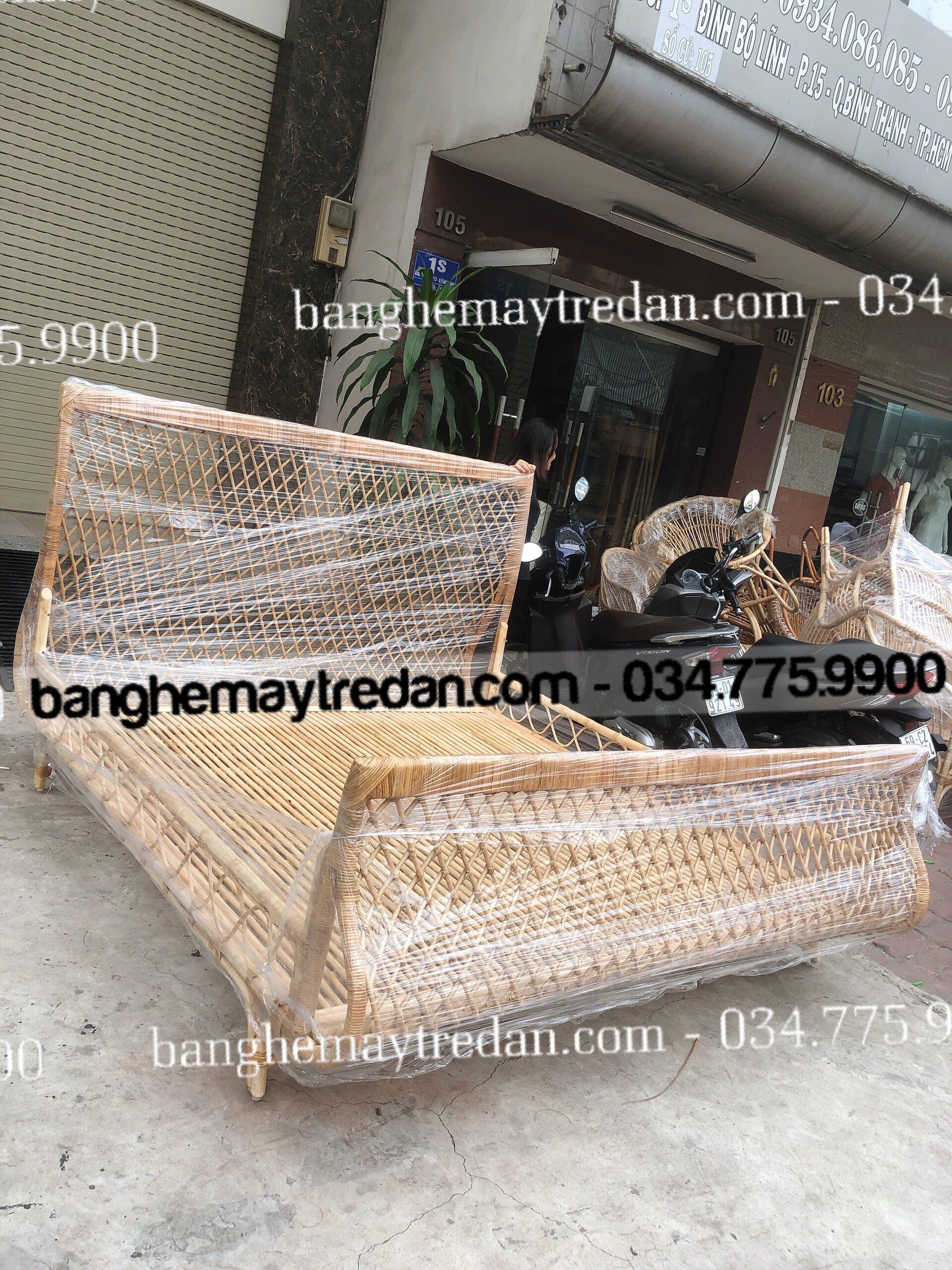 Giường mây tự nhiên chất lượng cao tại Sài Gòn