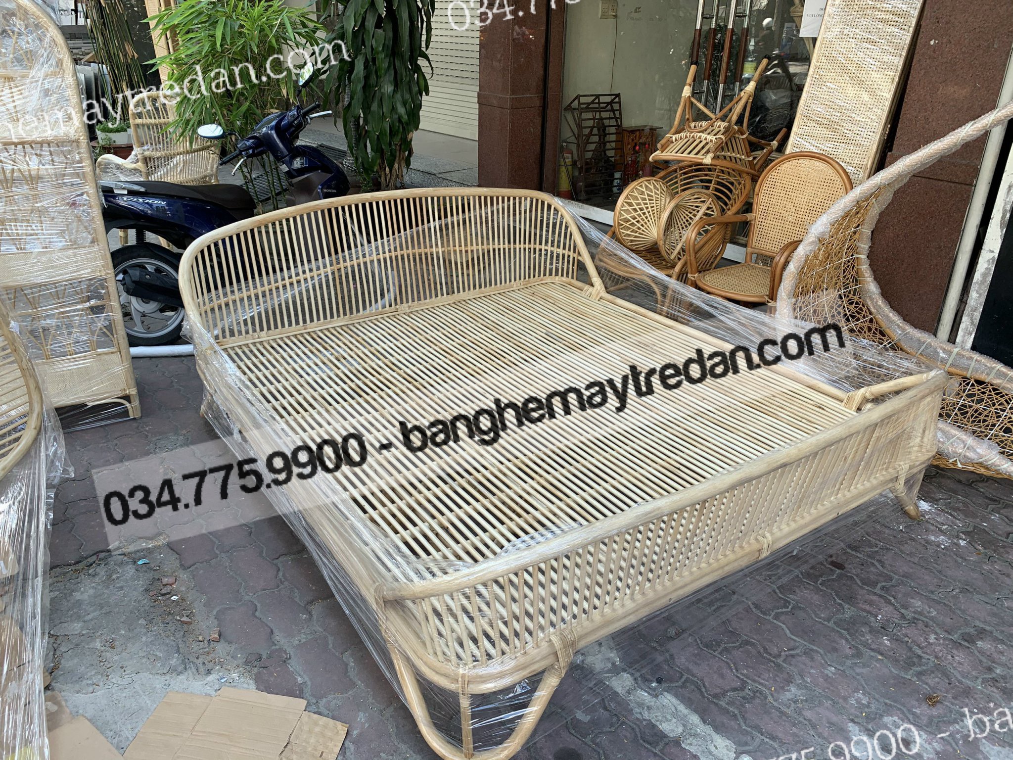Giường mây tự nhiên chất lượng cao tại Sài Gòn