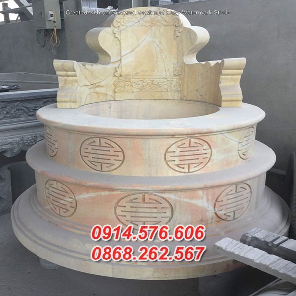 26 mộ đá tròn đẹp bán hà nội, lăng mộ tổ hình lục lăng bát giác