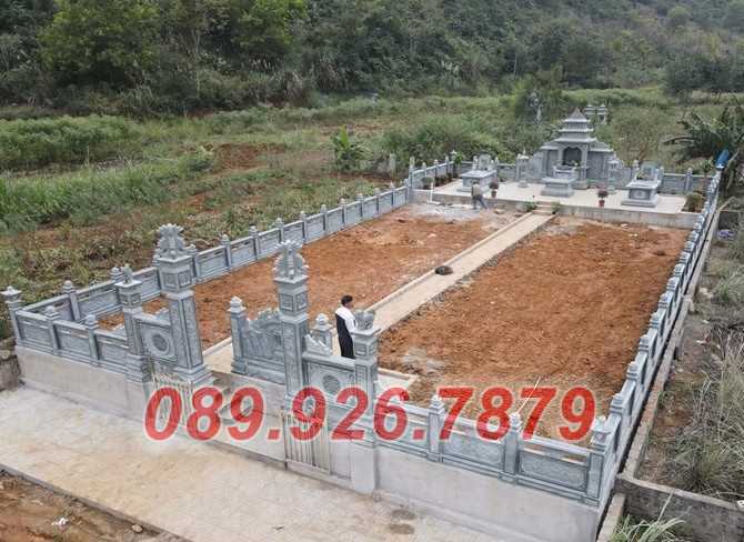 Khuôn viên lăng mộ đá -  thi công xây dựng lăng mộ bán an giang