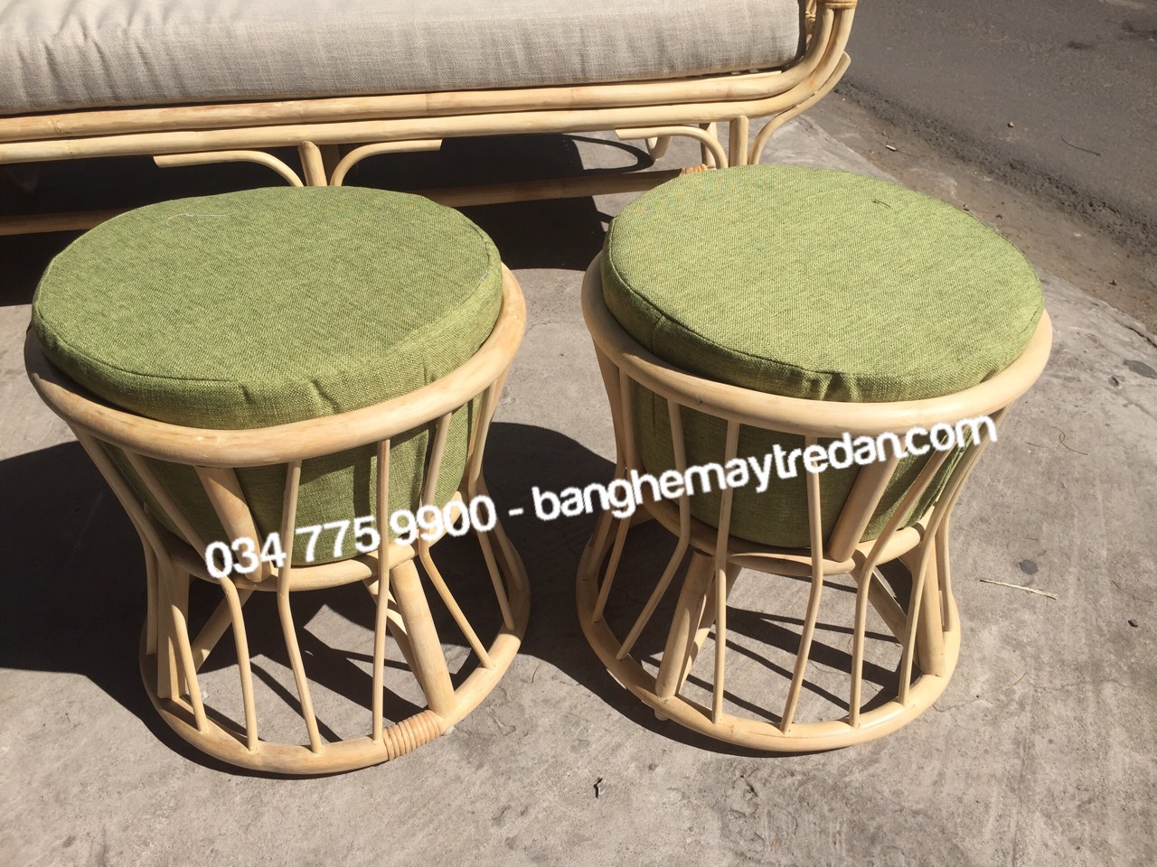 Bộ ghế mây nhỏ gọn tiện lợi - Mây Tre Lục Bình