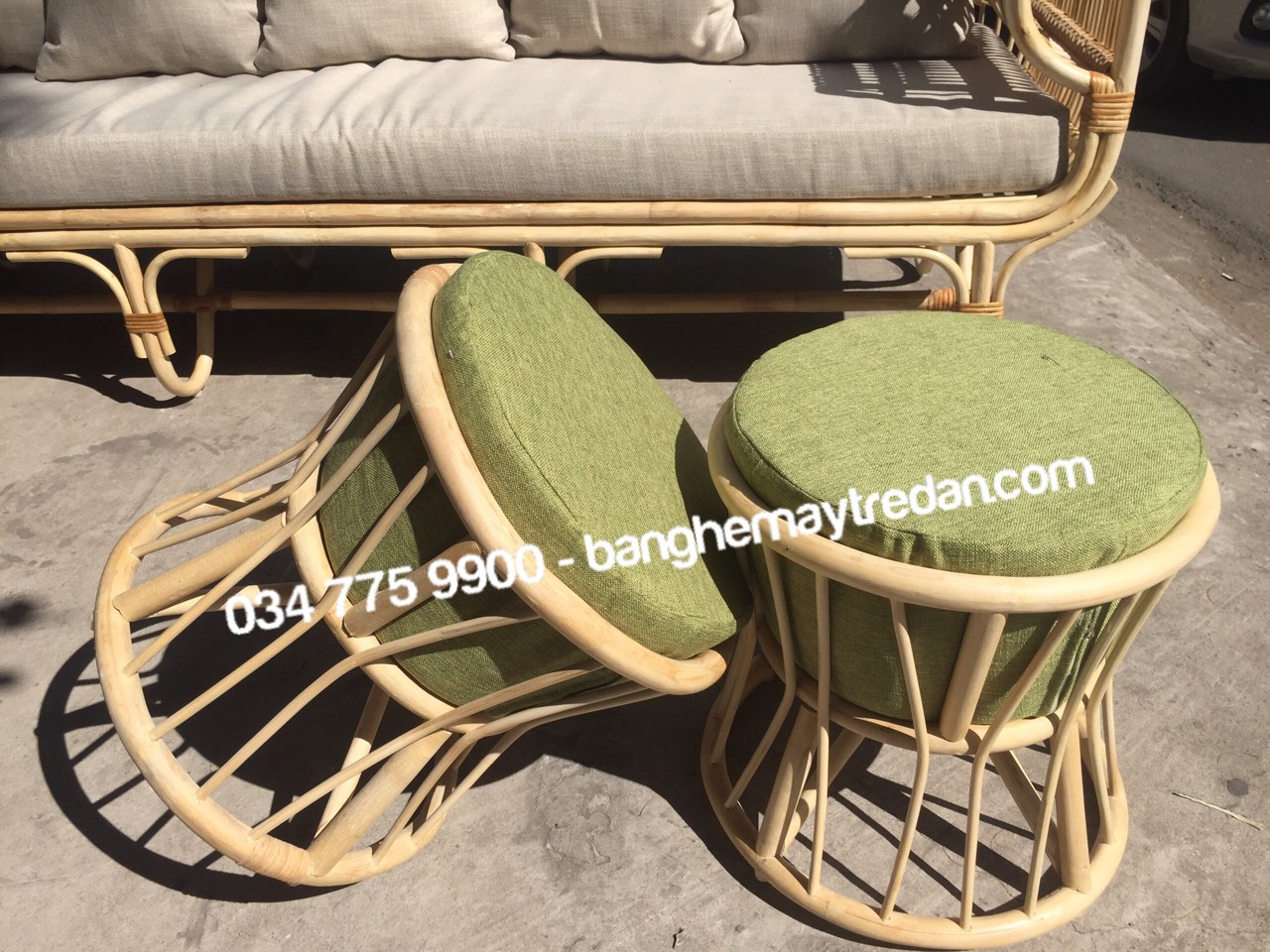 Bộ ghế mây nhỏ gọn tiện lợi - Mây Tre Lục Bình