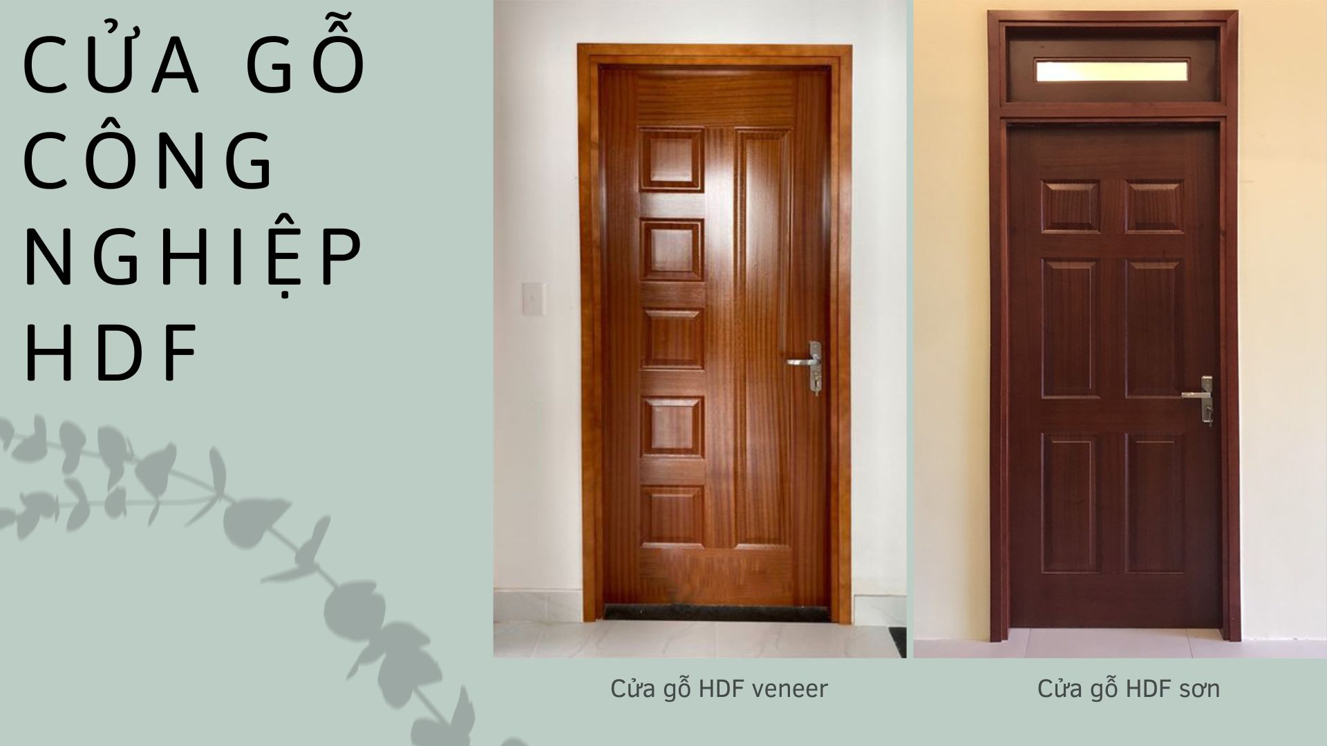 Cửa gỗ công nghiệp HDF giá rẻ tại TP.HCM