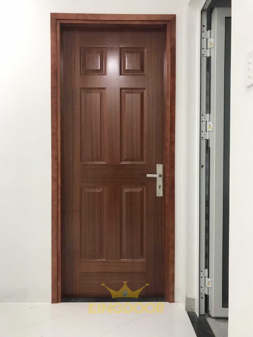 Cửa gỗ công nghiệp HDF Veneer  Mẫu cửa đẹp giá rẻ