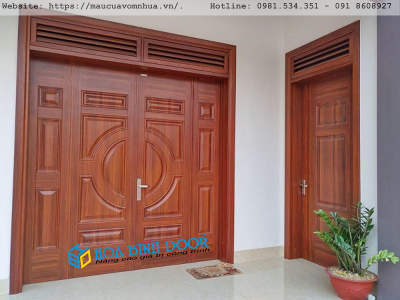Cửa thép vân gỗ tại Khánh Hoà- Nha Trang