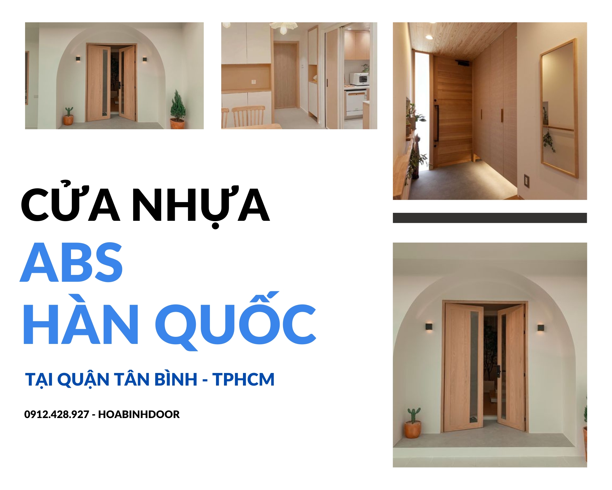 Cửa nhựa ABS Hàn Quốc tại Tân Bình  Hoabinhdoor