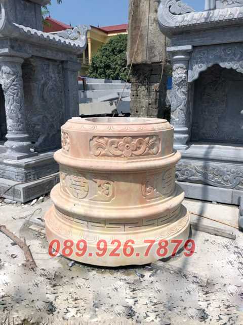 Mộ tròn đá - Mẫu đá tròn bằng đá bán Vĩnh Long,  mộ đá ông bà cha mẹ