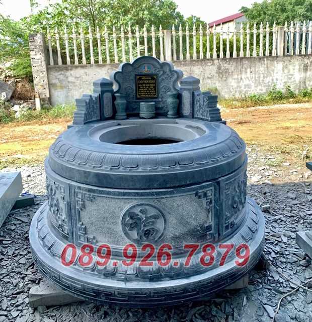 Mộ đá tròn - Mẫu mộ tròn bằng đá đẹp bán Bà rịa vũng tàu , mộ ông bà