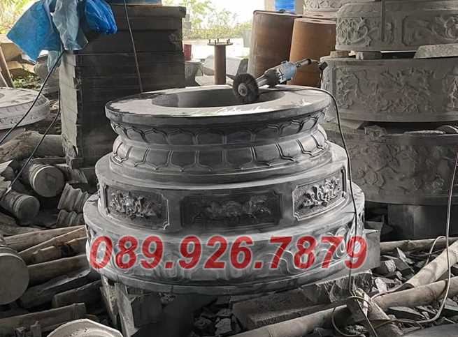 Mộ đá tròn - Mẫu mộ đá tròn đẹp chôn cất tro hài cốt bán đồng tháp
