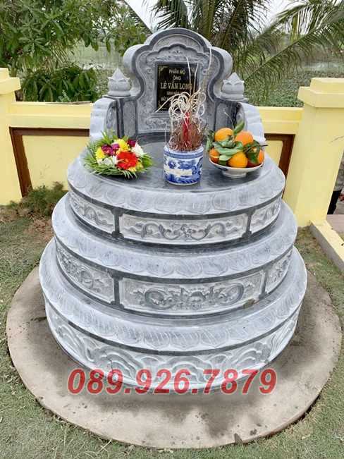 Mộ đá tròn - Mẫu mộ tròn bằng đá đẹp bán kiên giang, mộ đá tam cấp