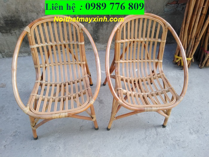 Xưởng sản xuất ghế mây cóc cafe , ghế mây con sò cóc