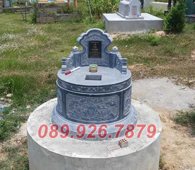 Mộ đá tròn - Mẫu mộ tròn bằng đá đẹp bán cần thơ , địa chỉ bán mộ đá