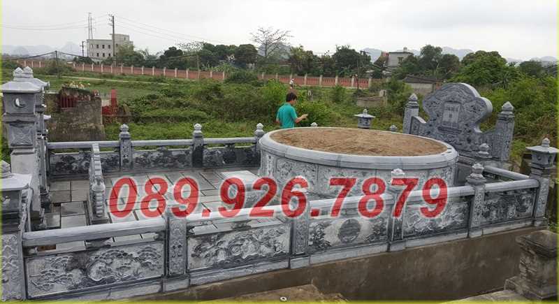 Mẫu mộ đá tròn đẹp bán bến tre, mộ đá ông bà cha mẹ vợ chồng