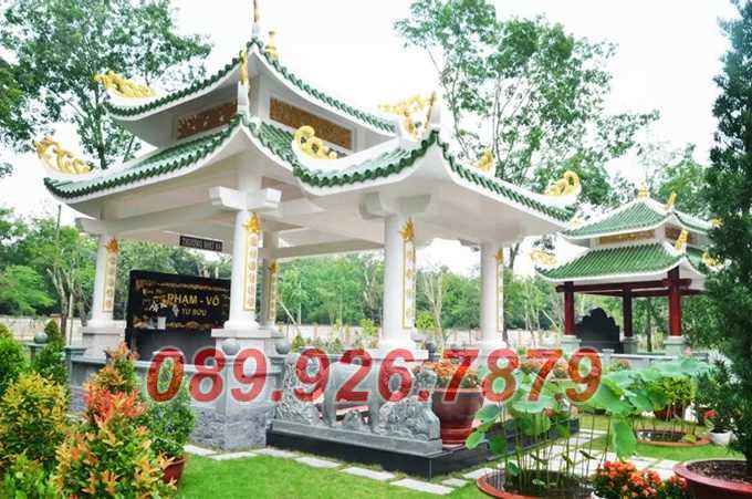 Nhà mồ đá - Mẫu nhà mồ tổ tiên ông bà bằng đá xanh đẹp bán khánh hòa