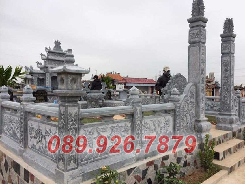 Nhà mồ đá - Mẫu nhà mồ tổ tiên ông bà bằng đá xanh đẹp bán bến tre