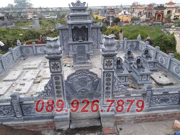 Nhà mồ đá - Mẫu nhà mồ tổ tiên ông bà bằng đá xanh đẹp bán bến tre