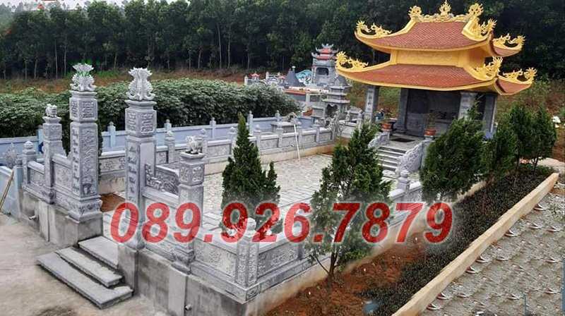 Nhà mồ đá - Mẫu nhà mồ ông bà tổ tiên bằng đá xanh đẹp bán bình thuận