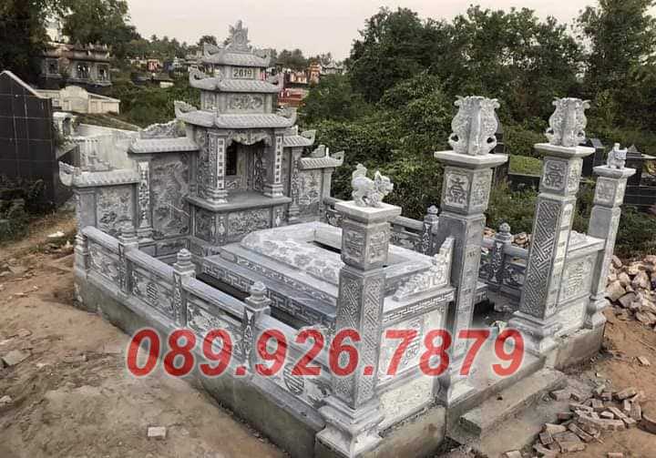 Nhà mồ đá - Mẫu nhà mồ ông bà tổ tiên bằng đá xanh đẹp bán bình thuận