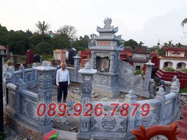 Nhà mồ đá - Mẫu nhà mồ ông bà tổ tiên bằng đá xanh đẹp bán bình thuận