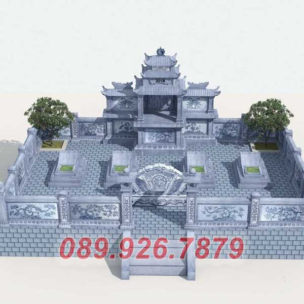 Nhà mồ đá - Mẫu nhà mồ ông bà tổ tiên bằng đá xanh đẹp bán bình thuận