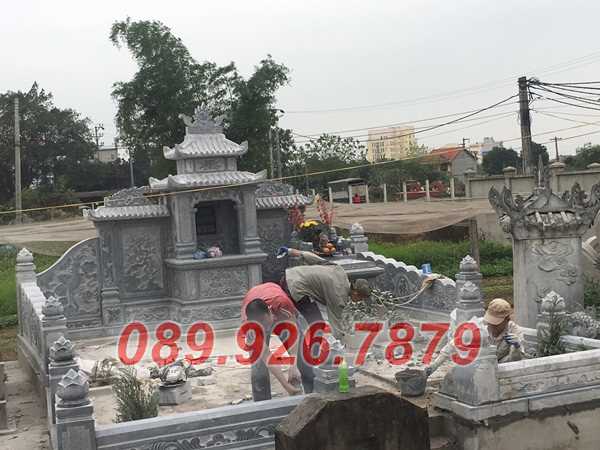 Nhà mồ đá - Mẫu nhà mồ tổ tiên ông bà bằng đá xanh đẹp bán đắk lắk