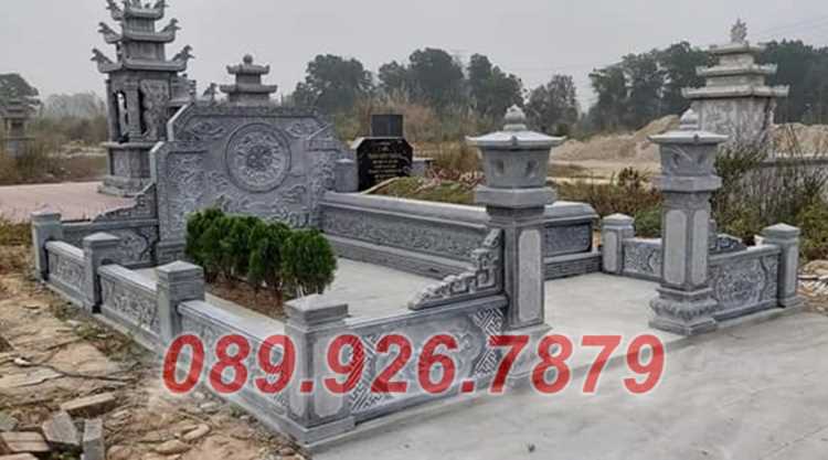 Nhà mồ đá - Mẫu nhà mồ tổ tiên ông bà bằng đá xanh đẹp bán đồng tháp