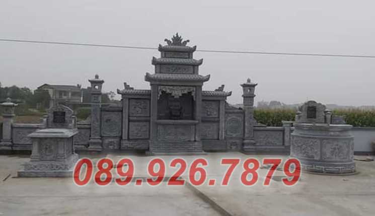 Nhà mồ đá - Mẫu nhà mồ tổ tiên ông bà bằng đá xanh đẹp bán đồng tháp