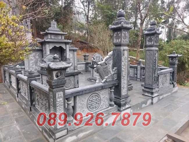 Nhà mồ đá - Mẫu nhà mồ tổ tiên ông bà bằng đá xanh đẹp bán đồng tháp