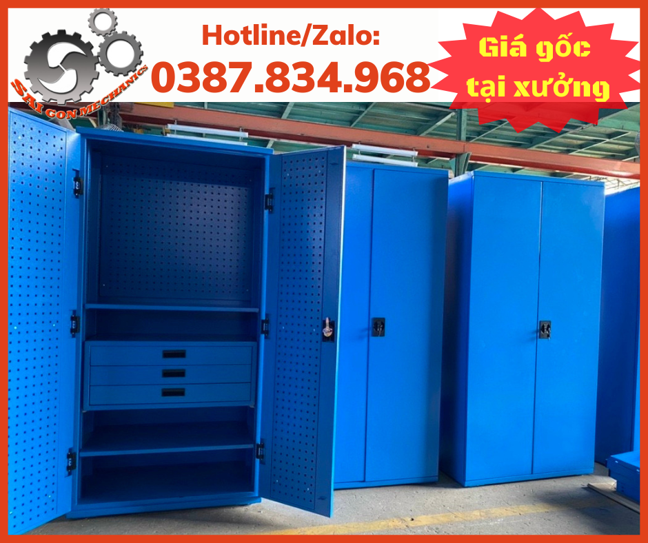 Tủ đựng đồ nghề, tủ đựng dụng cụ sắt sơn tĩnh điện