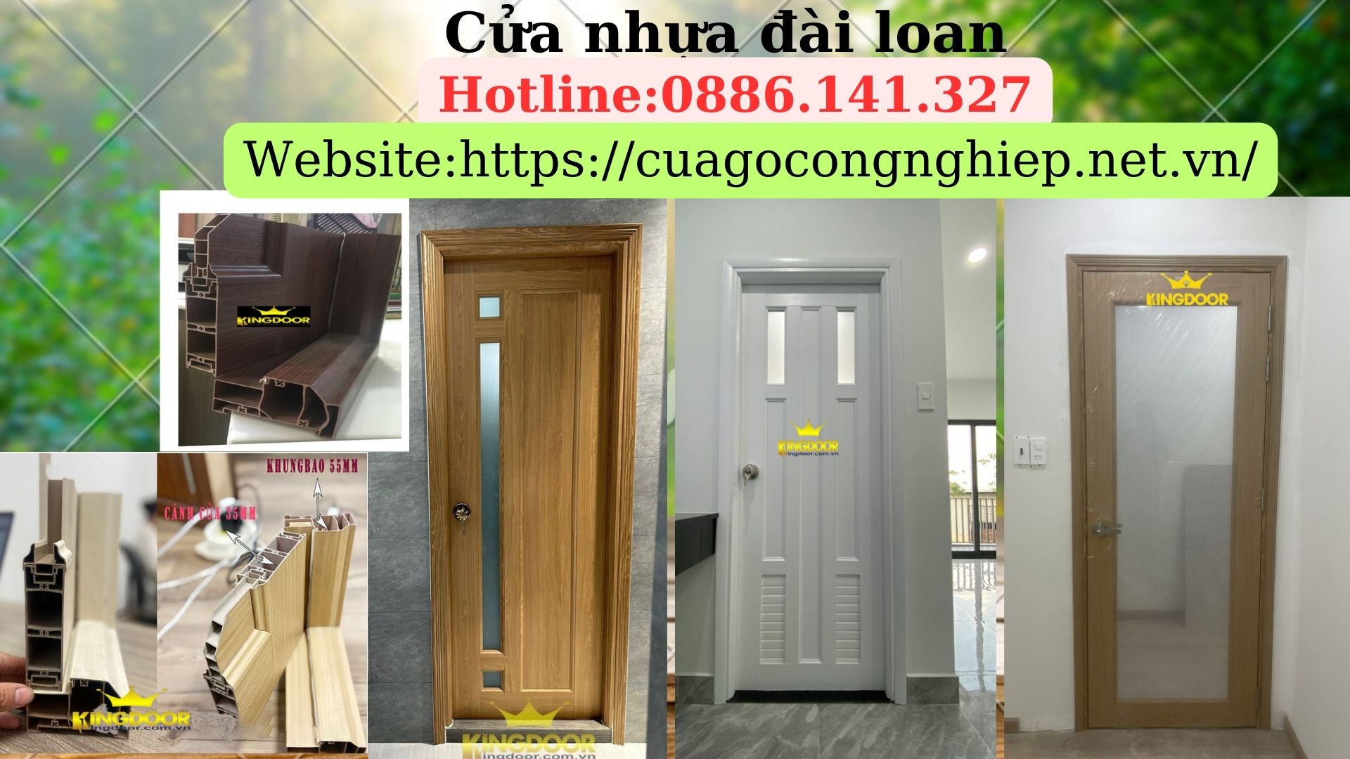 Cửa nhựa đài loan tại Cần Thơ - cửa nhà vệ sinh