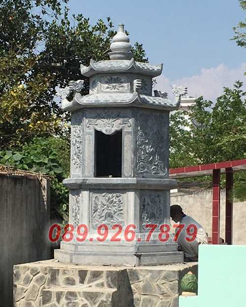 tháp mộ đá - mẫu tháp mộ đá sư thầy để tro hài cốt bán khánh hòa