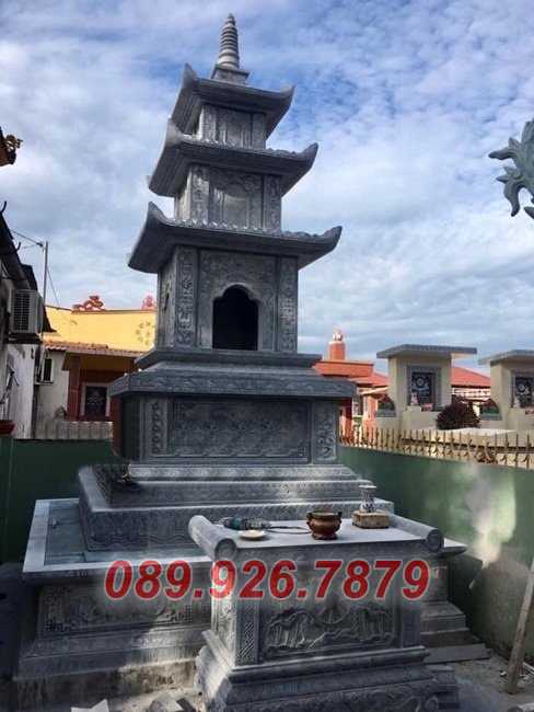 Tháp mộ đá - Mẫu mộ tháp sư thầy để tro hài cốt bán bình thuận
