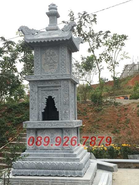 Tháp mộ đá - mẫu mộ tháp đá sư thầy để tro hài cốt bán bình dương