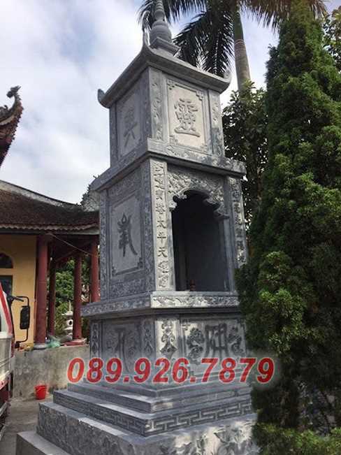 Tháp mộ đá - Mẫu mộ tháp đá sư thầy để tro hài cốt bán đồng nai
