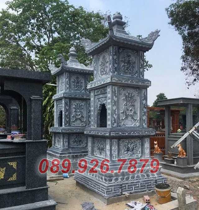 Tháp mộ đá - Mẫu mộ tháp đá sư thầy để tro hài cốt bán đồng nai