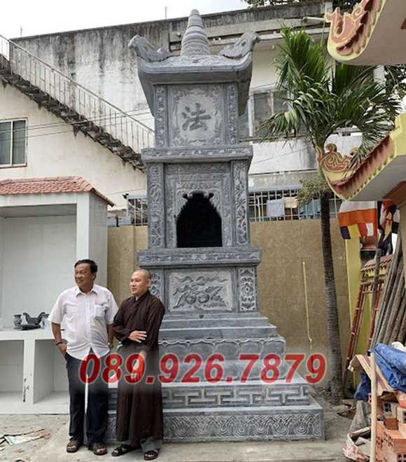 Tháp mộ đá - Mẫu mộ tháp đá sư thầy để tro hài cốt bán đồng nai