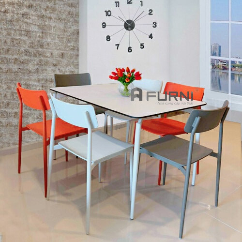 Ghế ăn nhỏ gọn chân sắt sơn tĩnh điện nhập khẩu Italia CULT-S