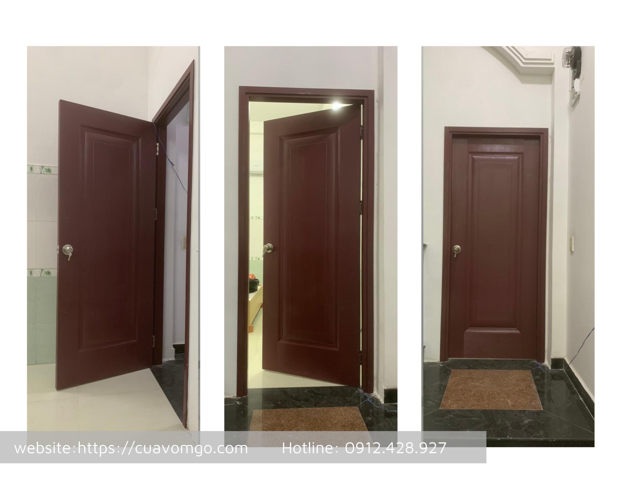 Cửa gỗ công nghiệp tại Tân Bình  Cửa gỗ HDF Sơn - Veneer