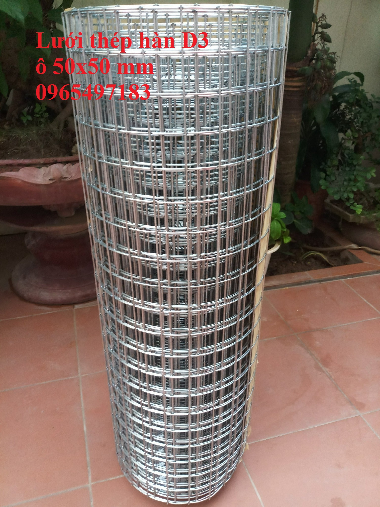 Lưới thép hàn mạ kẽm phi 3 ô 50x50 dạng cuộn