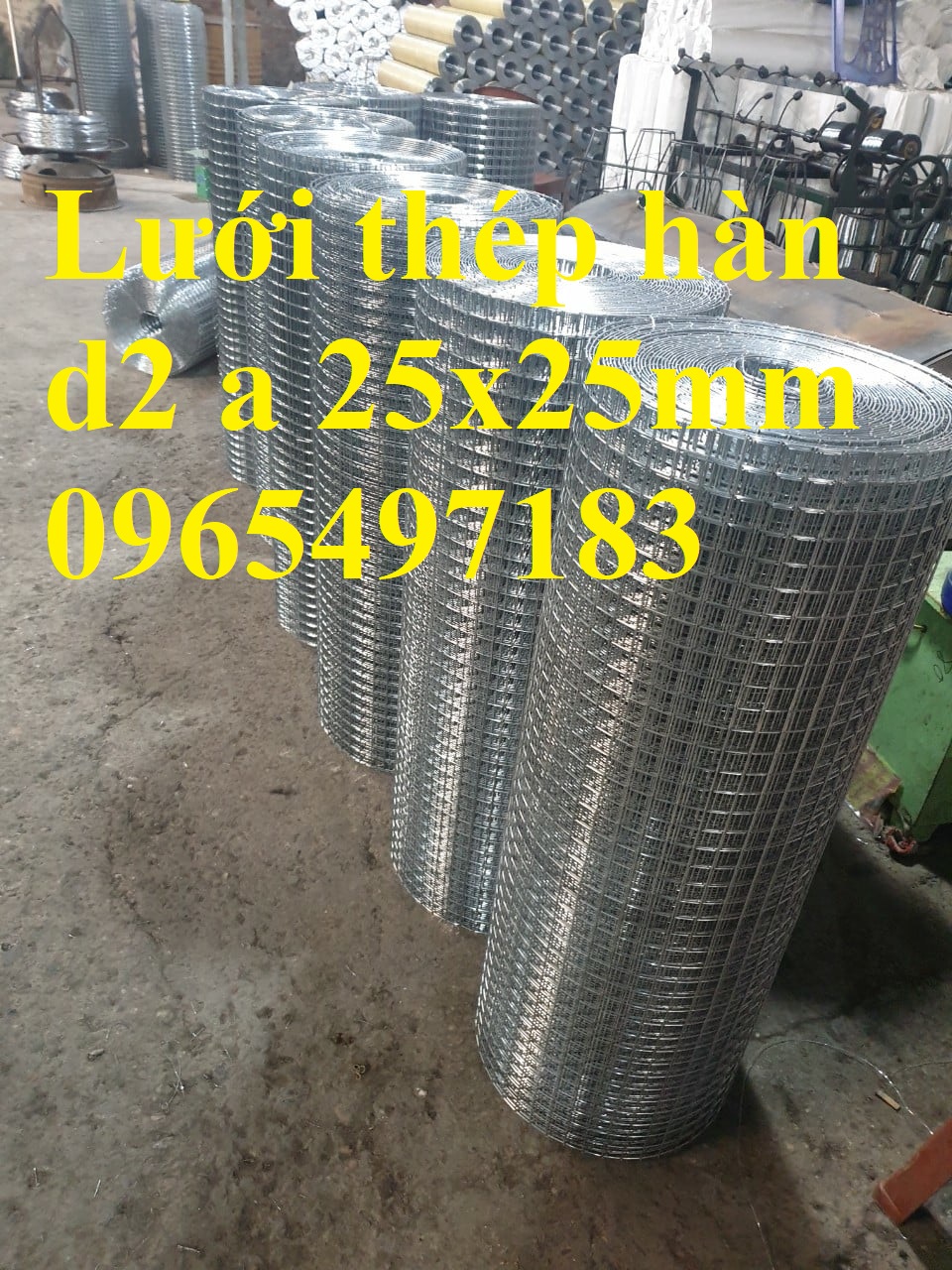 Lưới thép hàn mạ kẽm phi 2 ô 25x25 , lưới thép hàn D2 a 25x25 mạ kẽm
