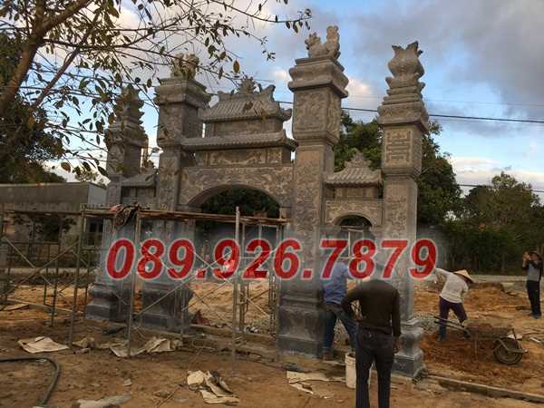 Cổng đá - Mẫu cổng bằng đá đẹp bán đắk lak, cổng đá chùa miếu nhà thờ