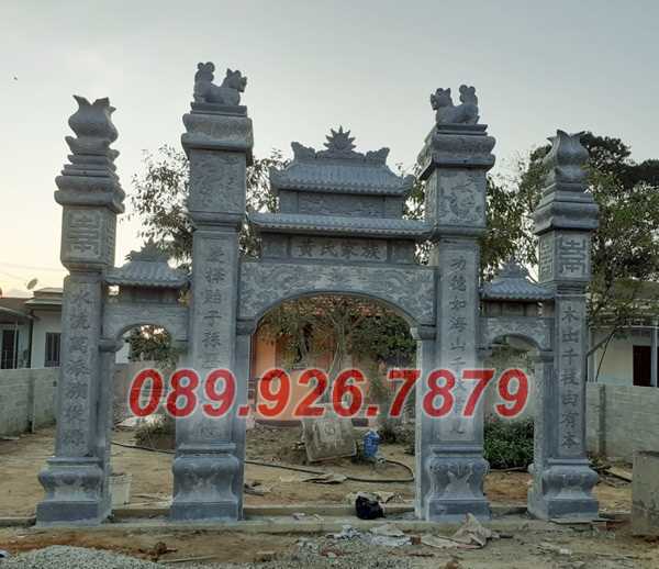 Cổng đá - Mẫu cổng bằng đá bán khánh hòa, cổng chùa đình miếu nhà thờ