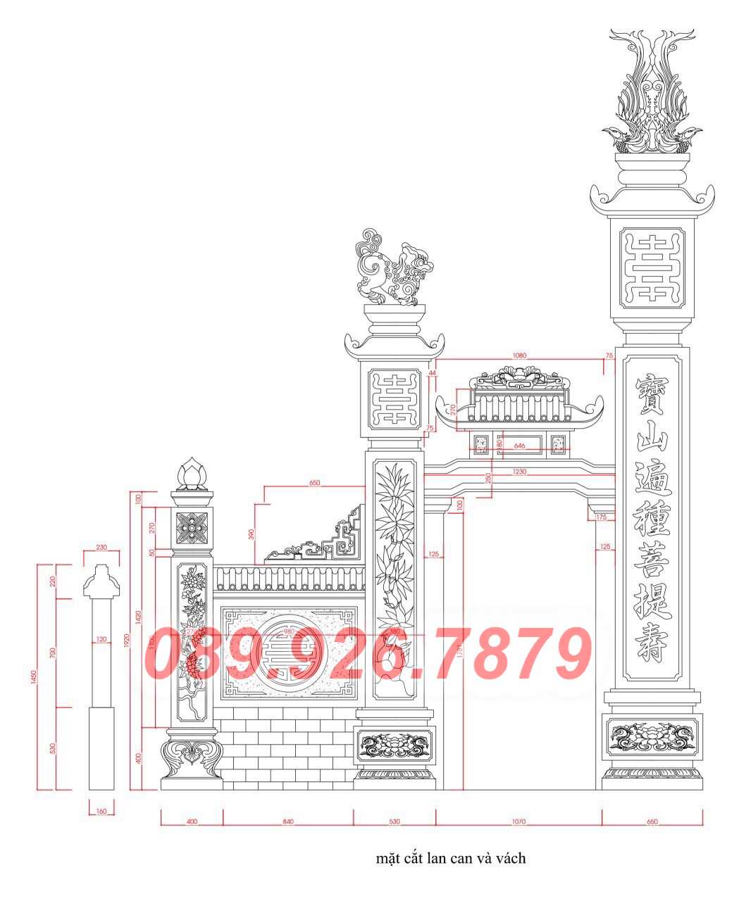 Cổng đá - Mẫu cổng bằng đá đẹp bán ninh thuận, cổng nhà thờ miếu chùa