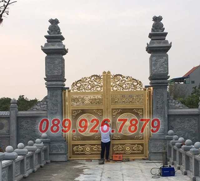 Cổng đá - Cổng bằng đá đẹp bán kiên giang, cổng tam quan tứ trụ lăng