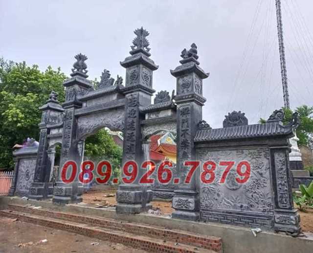 Cổng đá - Cổng bằng đá đẹp bán kiên giang, cổng tam quan tứ trụ lăng