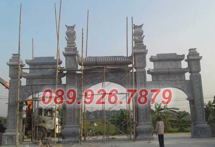 Cổng đá - Mẫu cổng bằng đá đẹp bán bến tre - Cổng đá tam quan tứ trụ